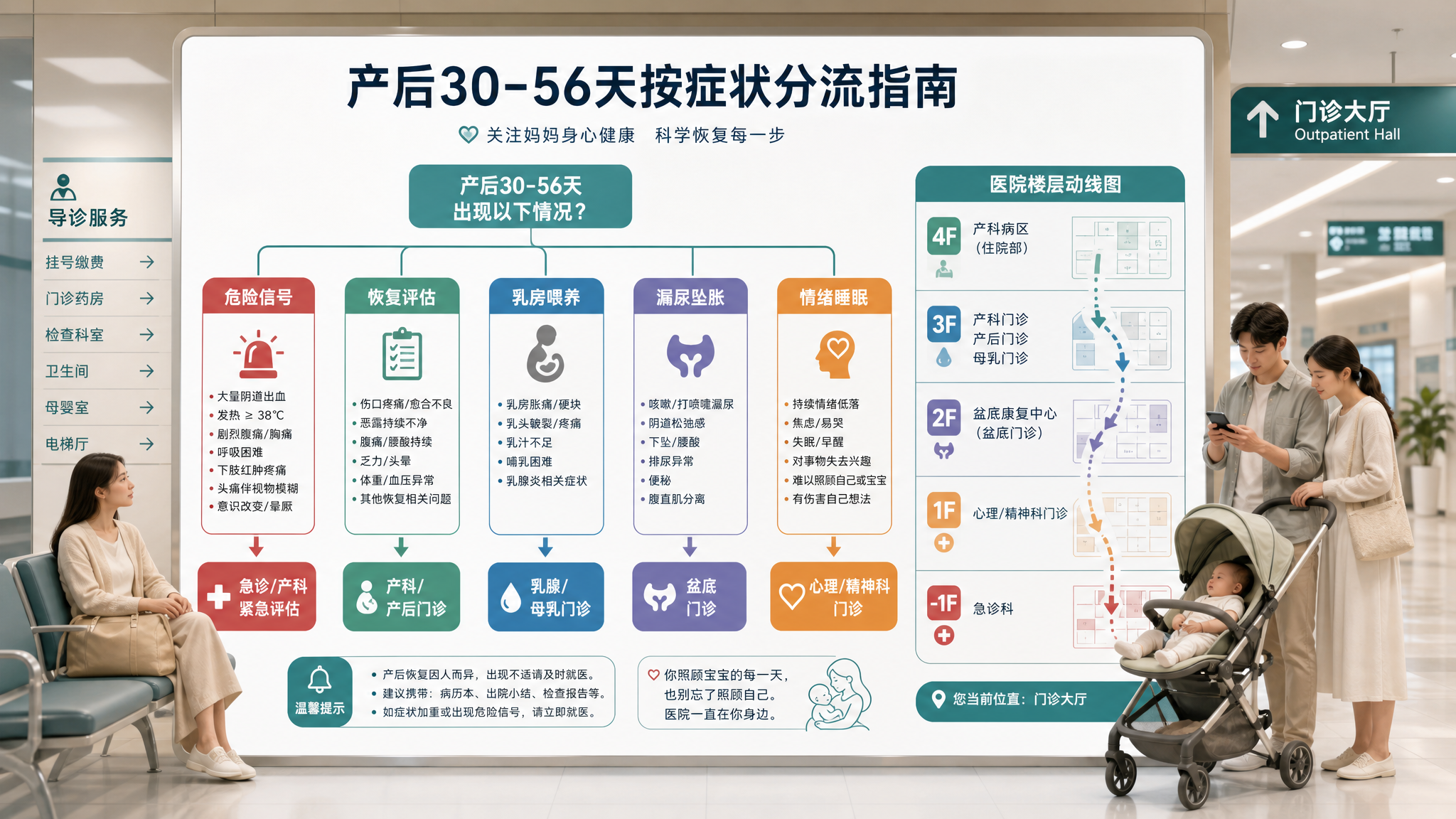 产后复查别再挂错科：按症状一张树选对门诊