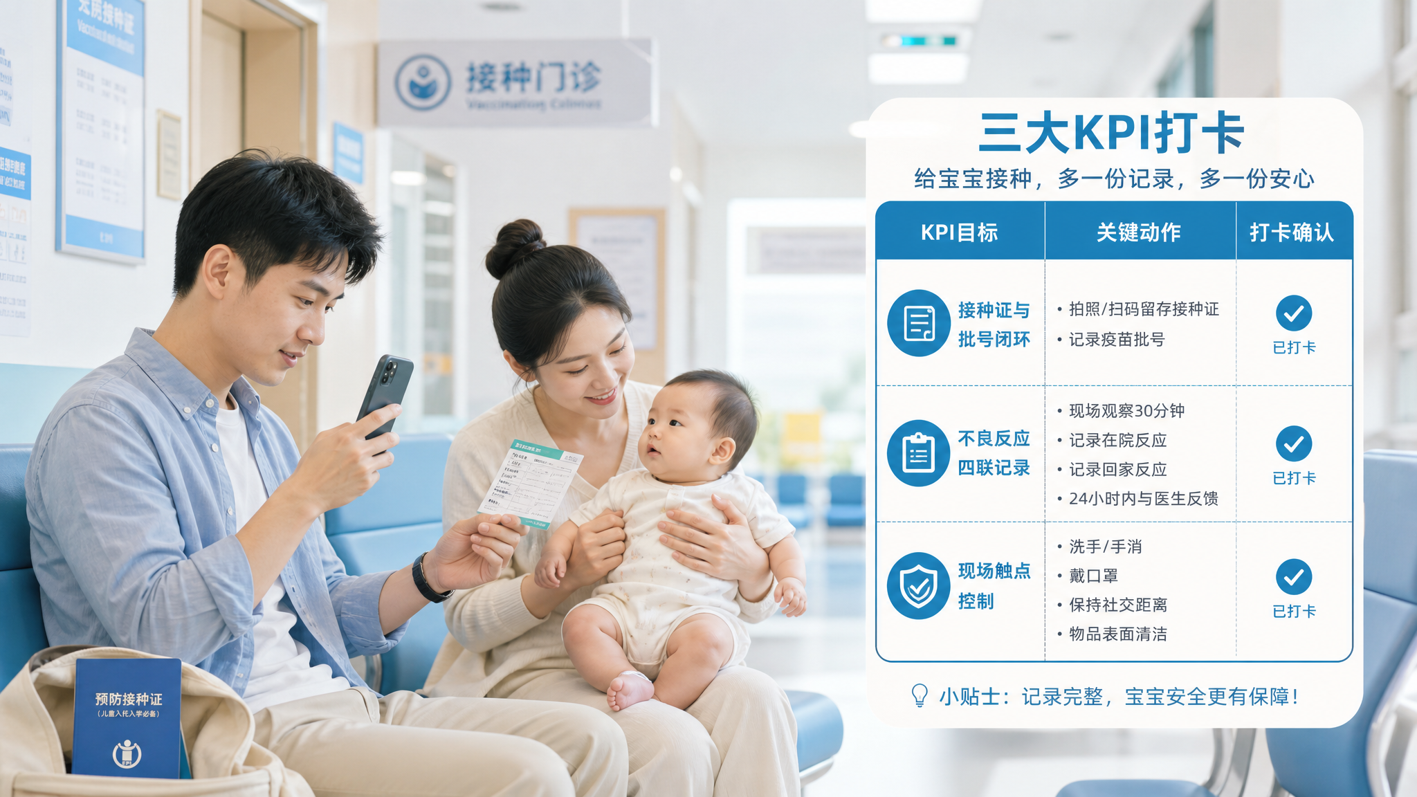 复工接种两头忙：爸爸认领3个KPI就够了