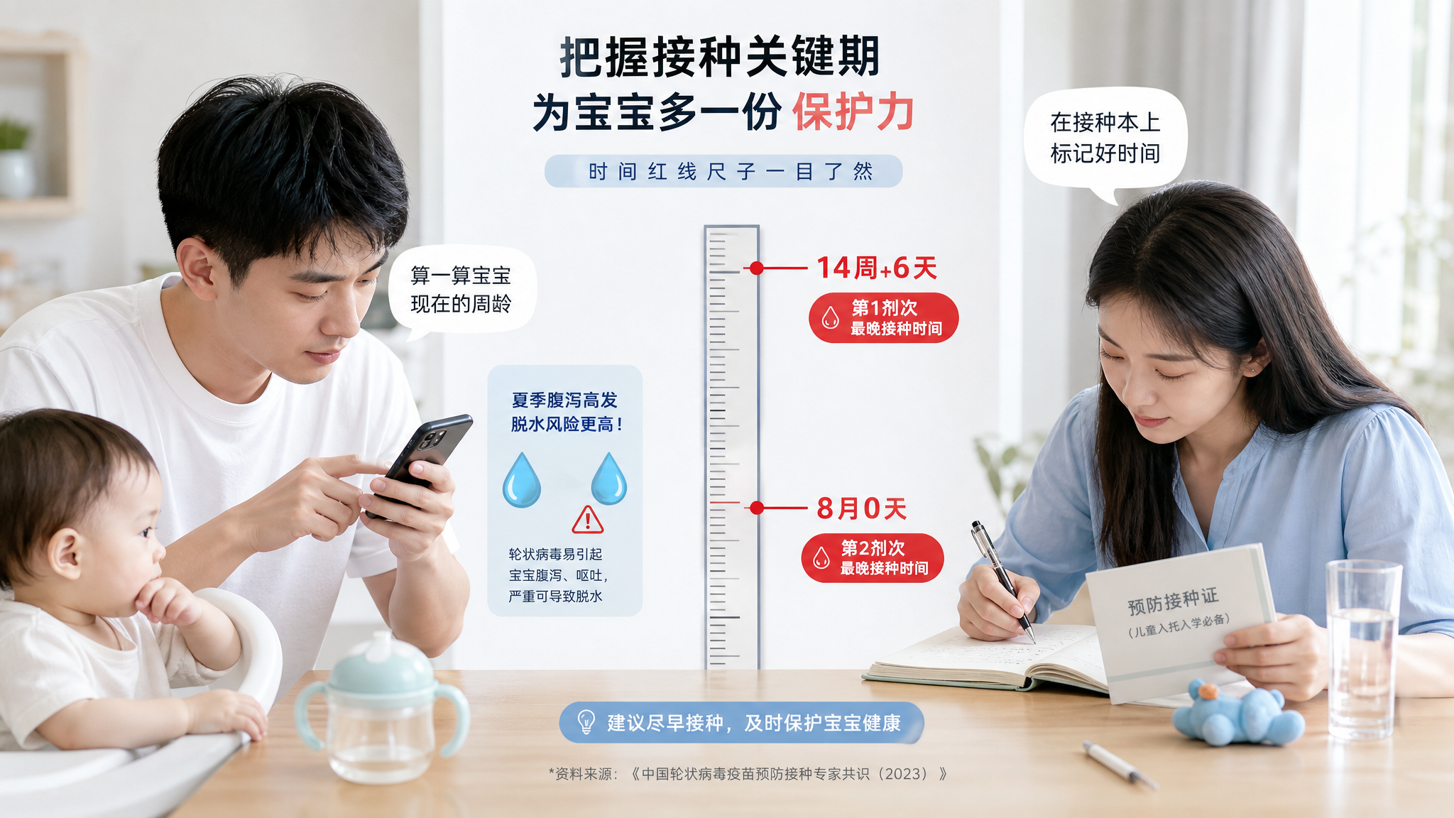 轮状疫苗别等凉快：首剂14周+6天卡死