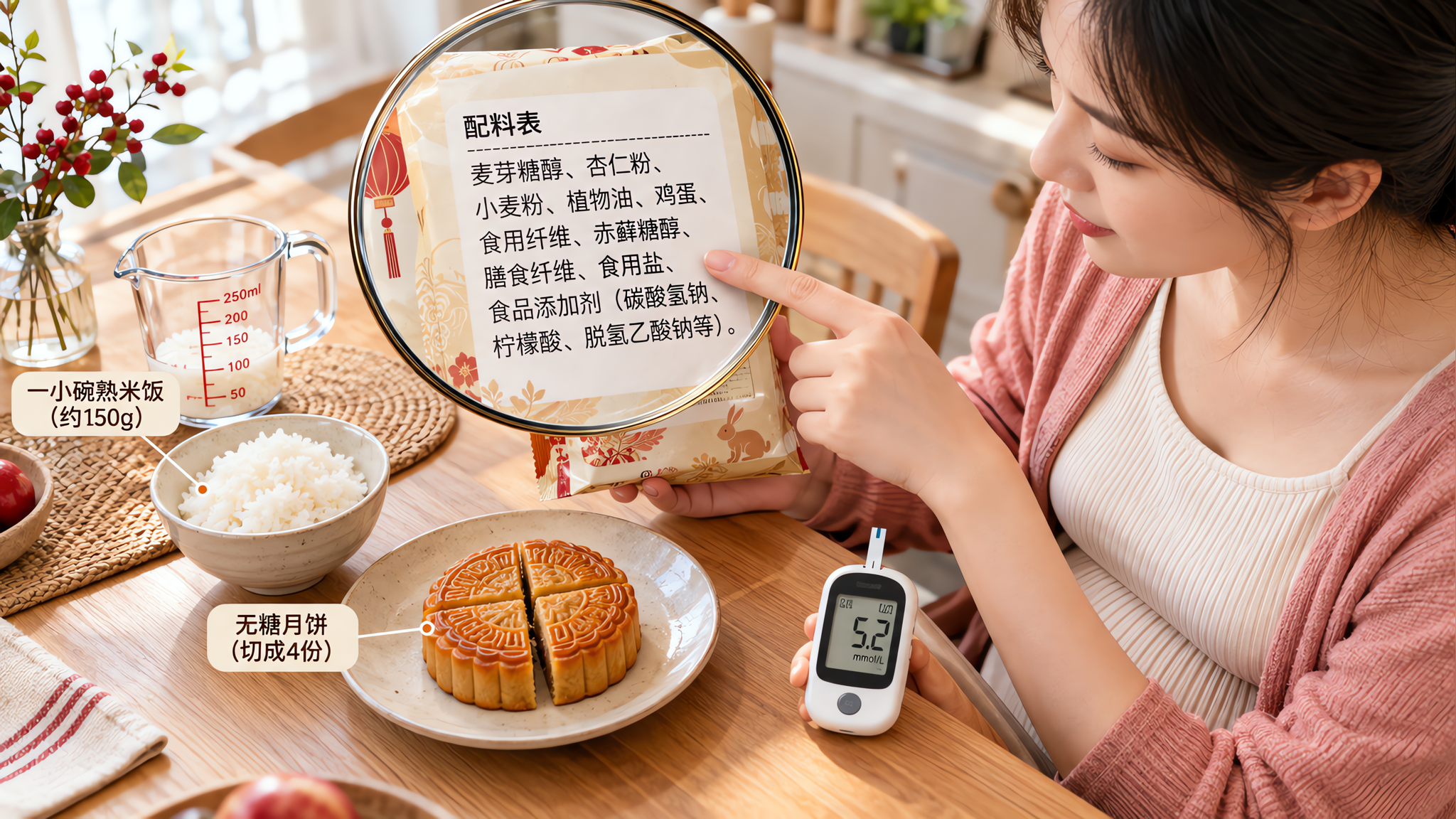 无糖月饼也会升糖：看懂配料表，孕期这样替换更稳