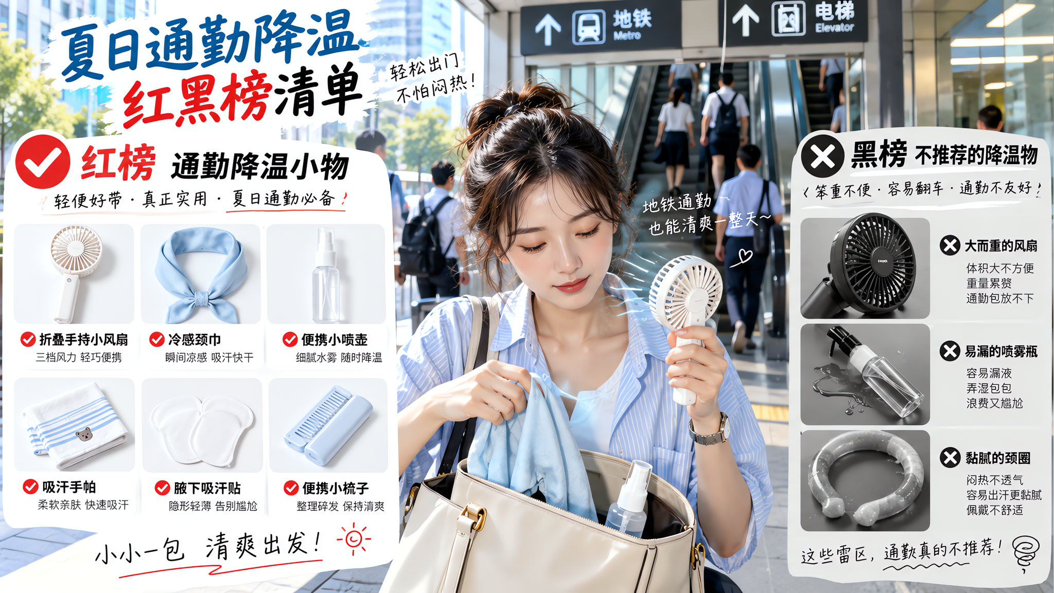8月通勤降温红黑榜：不黏不吵还够轻