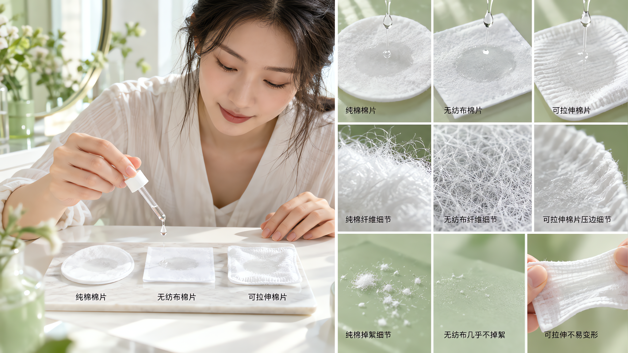 换季敏感别乱用棉片：省水不掉絮还不刺痛