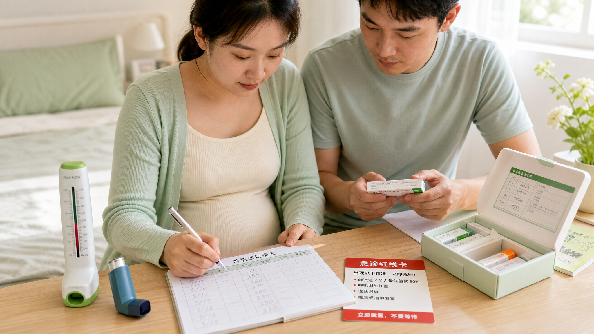孕期哮喘别硬扛：停吸入药更危险，秋季急救红线收好