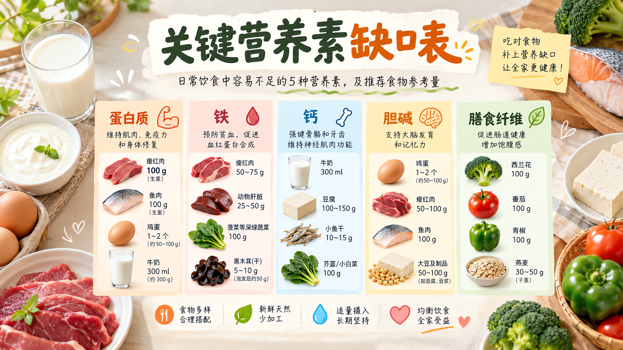 立秋别再劝孕妈加饭：照这张缺口表补更稳