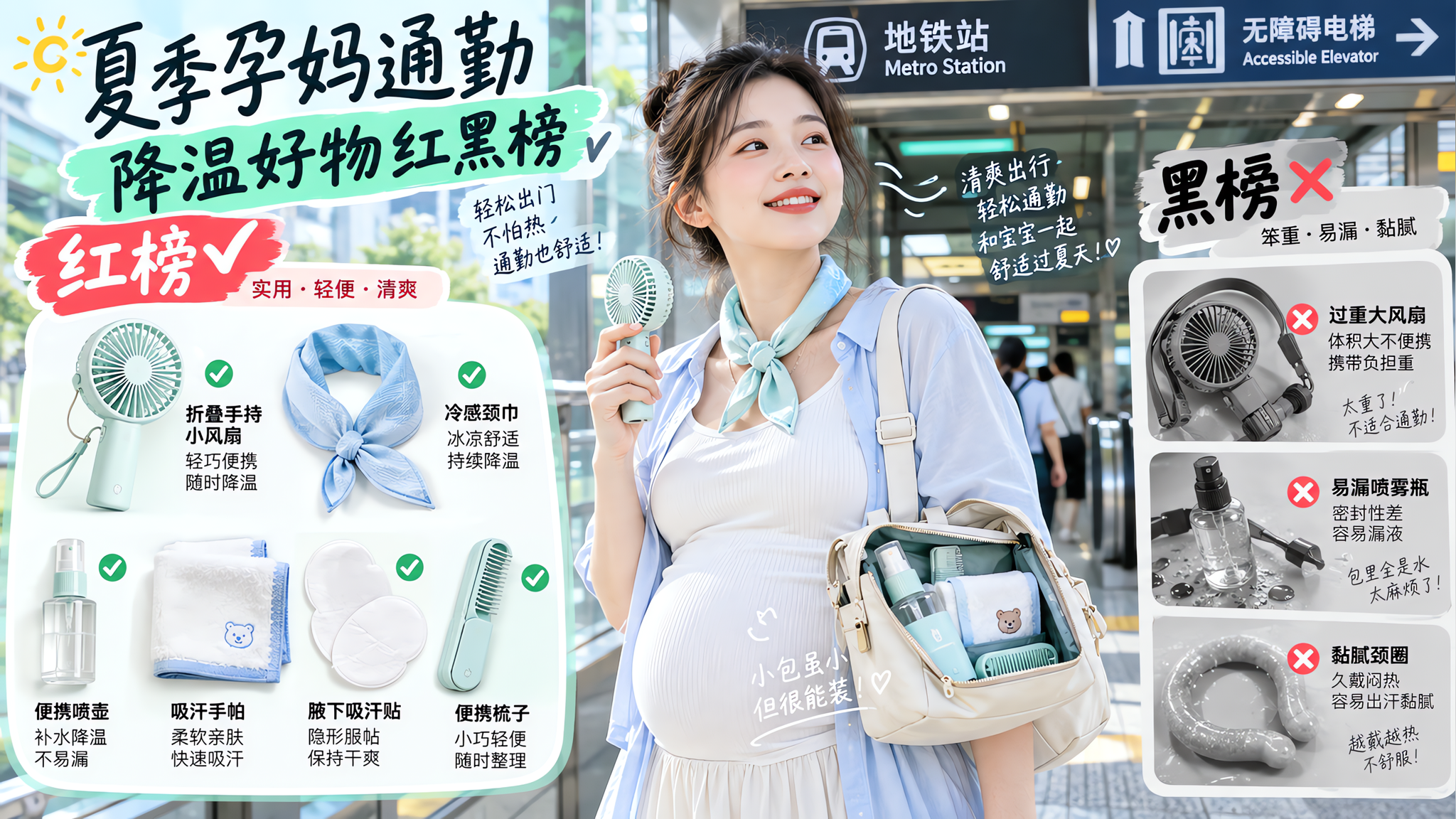 闷热通勤别乱买：不黏不吵的降温小物红黑榜