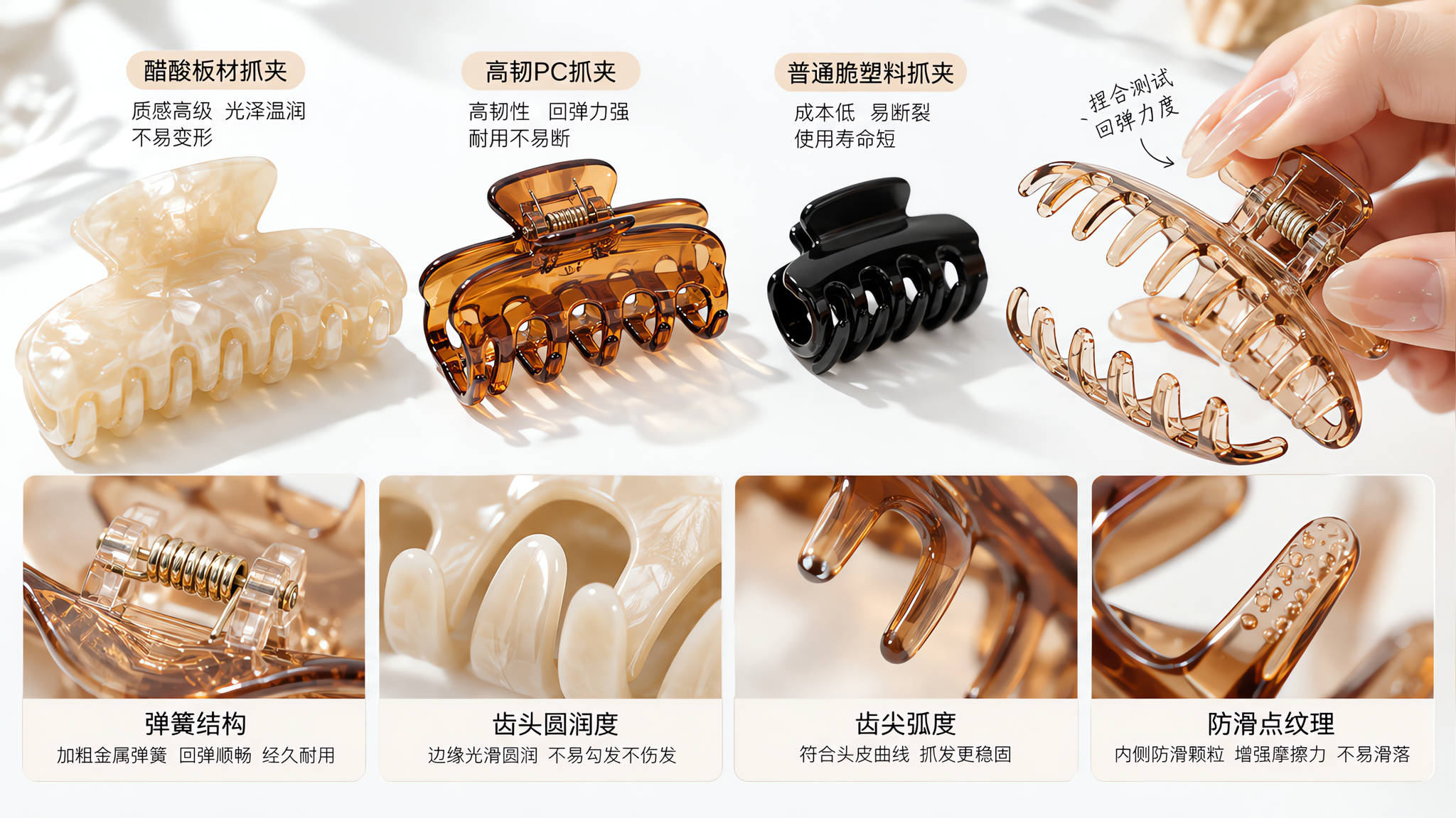 抓夹总滑落还断齿？选对材质弹簧齿形就稳了