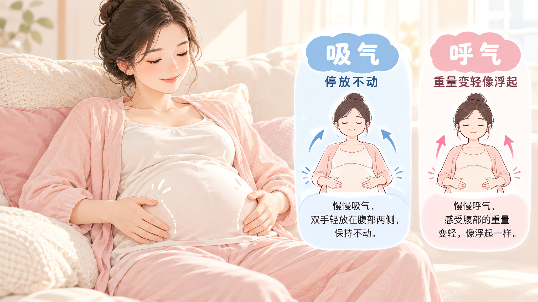 别再顺时针揉肚子了 60秒呼吸同步触摸更舒服