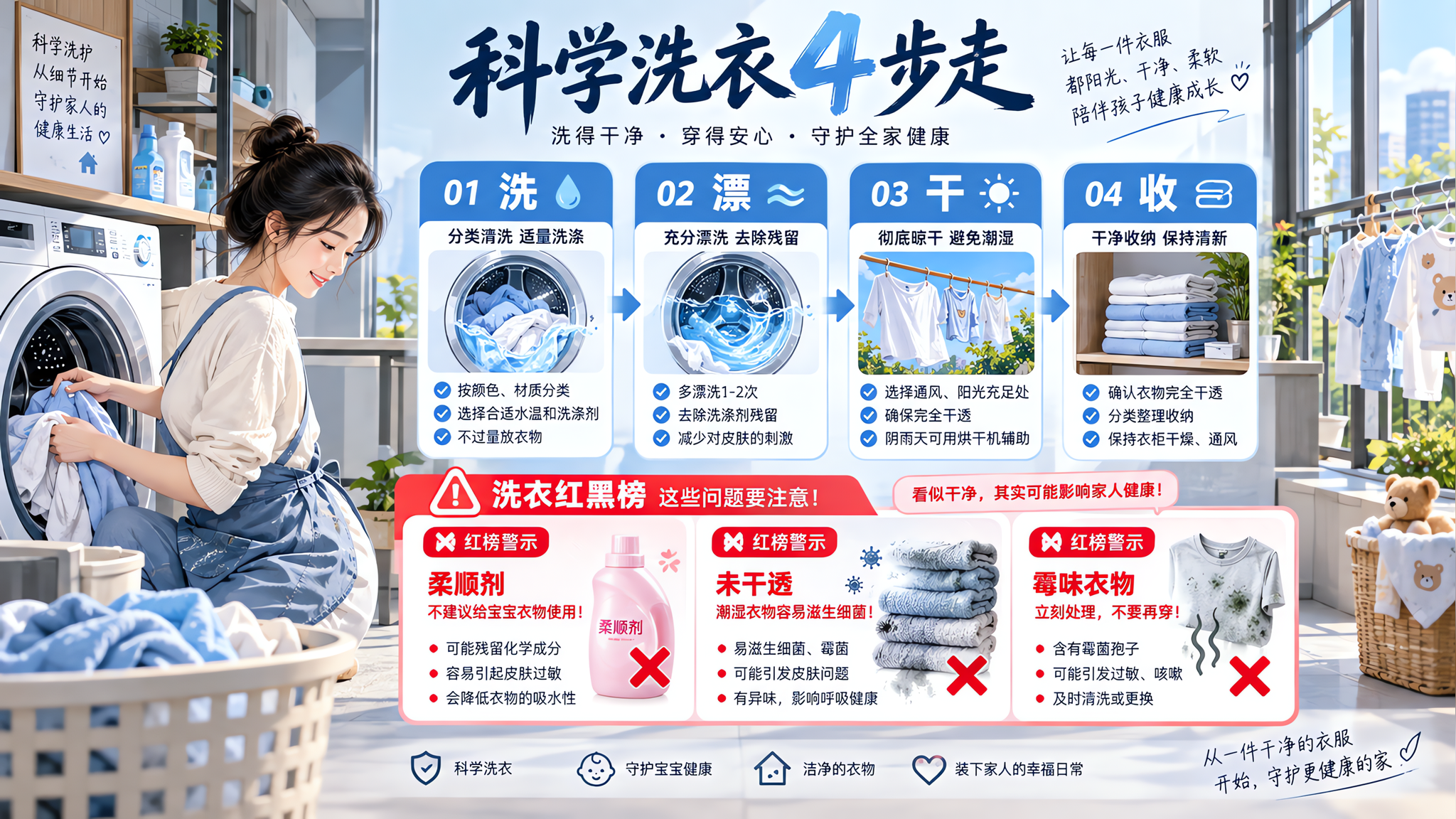 宝宝起红点别急着怪过敏，先查衣服干透没