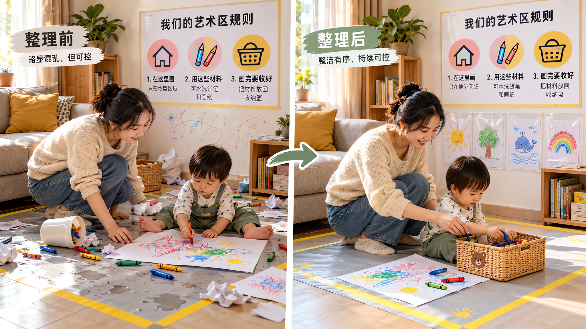 孩子越“破坏”越要管对：三条边界搭出可控艺术区