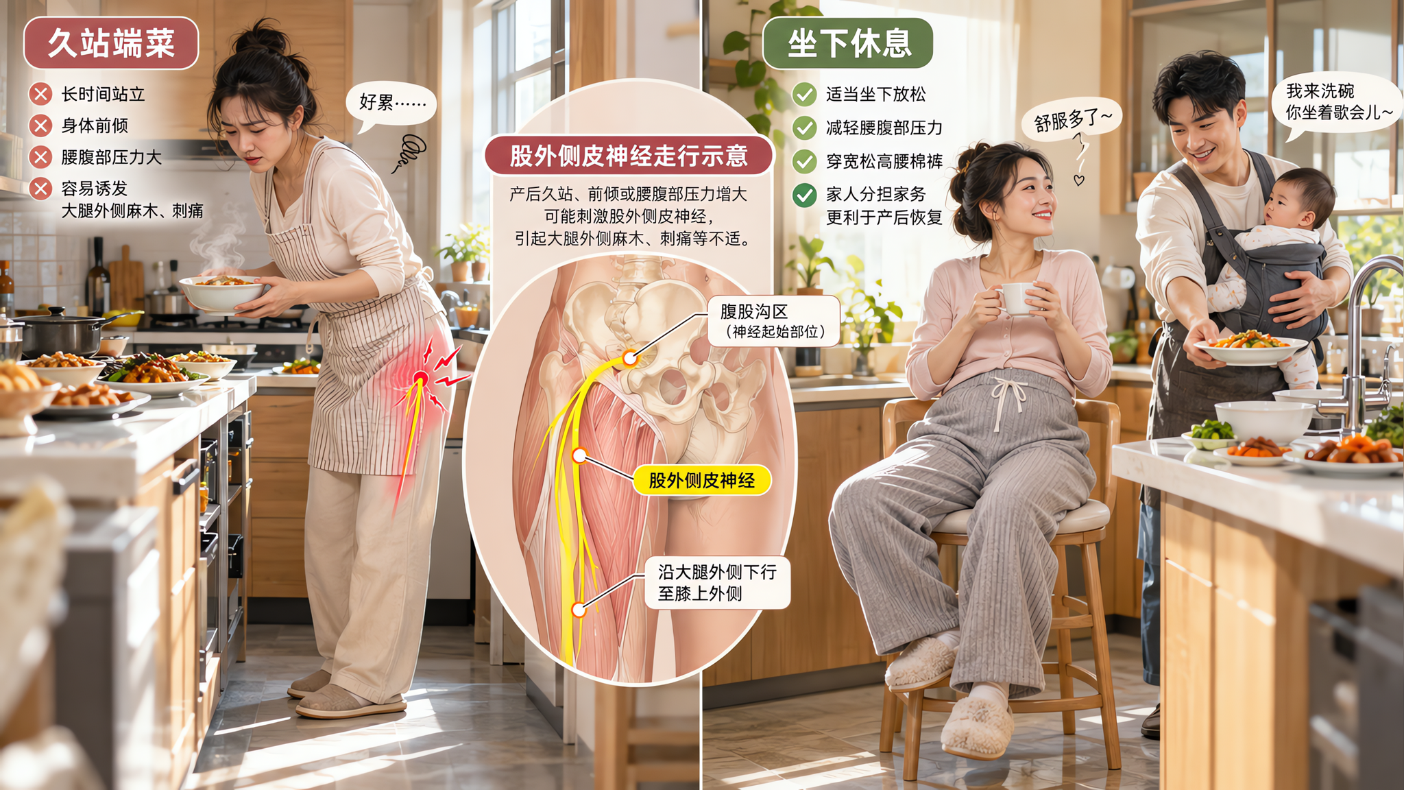 产后三周腿外侧发麻刺痛？多半不是月子病