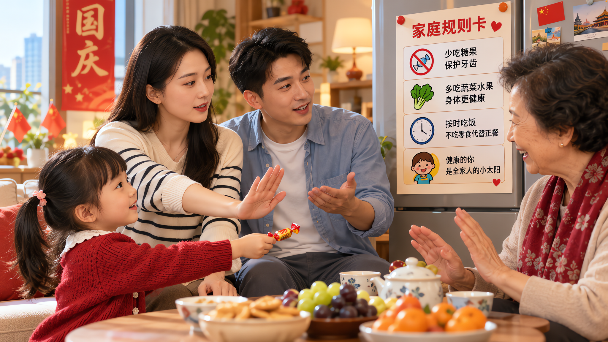 国庆聚会最怕长辈“偷偷给”：3句话稳住规矩