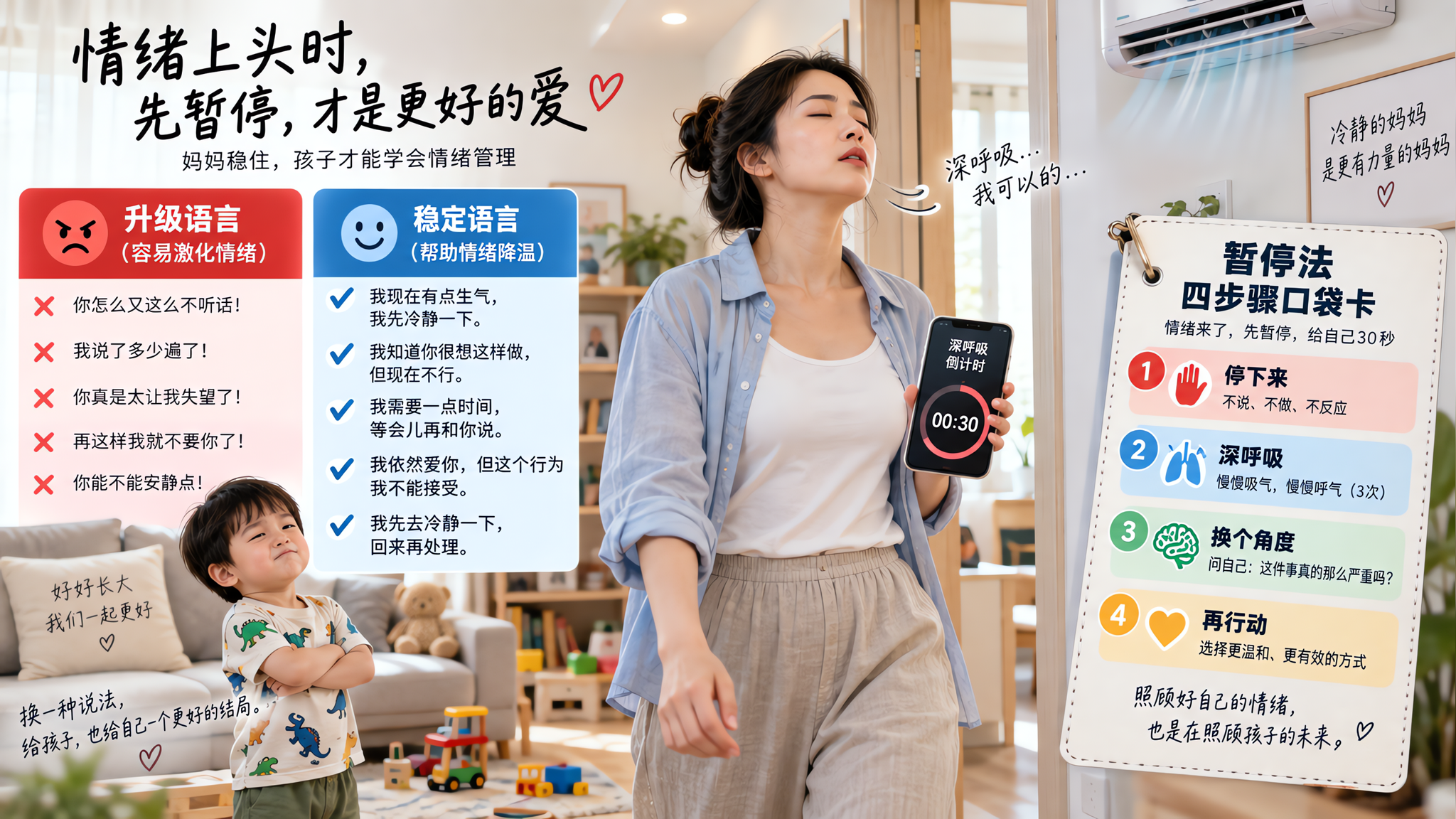 孩子越骂越来劲？用“暂停法”退出权力战
