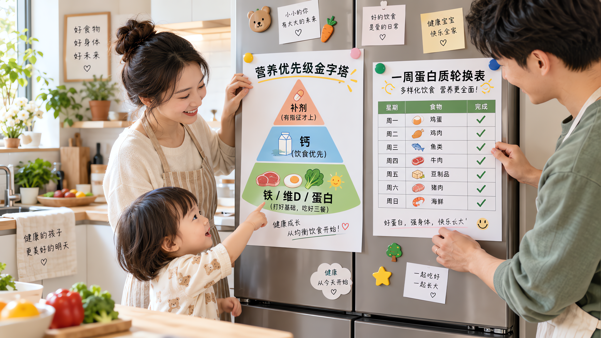 1-3岁夏天别乱补：先把铁、维D、蛋白这3件事补对