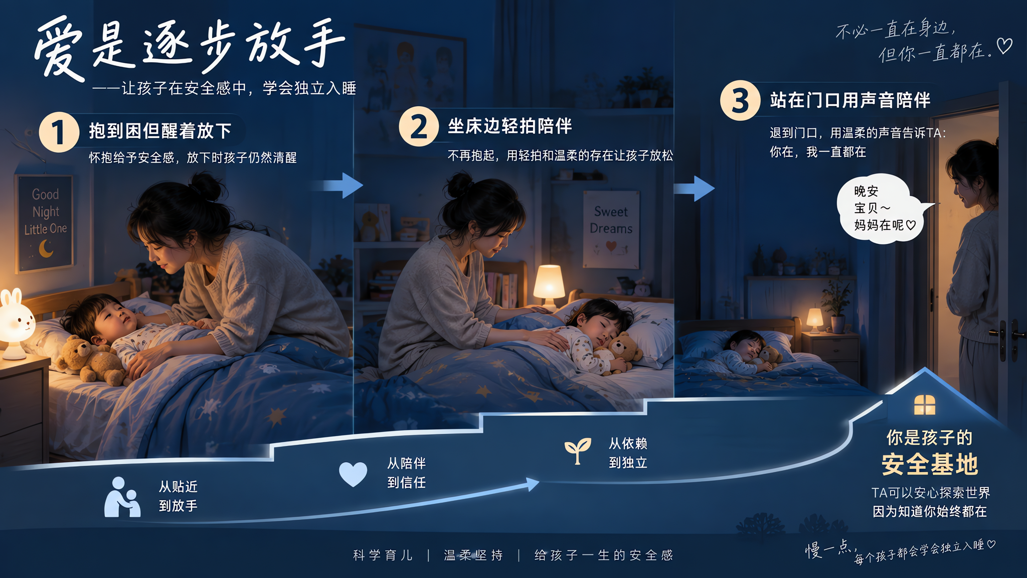 孩子抱睡不是惯坏：3步把你从哄睡耗竭里拉出来