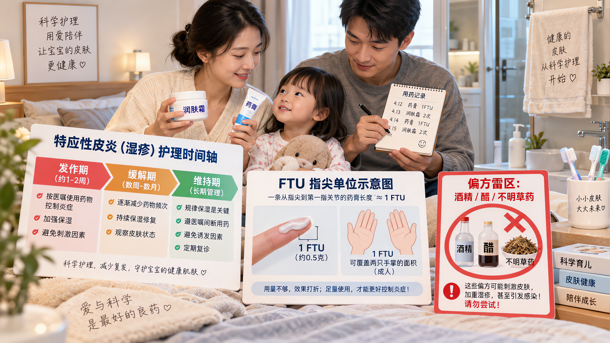 夏天湿疹反复：3分钟保湿+FTU用药，别拖到感染