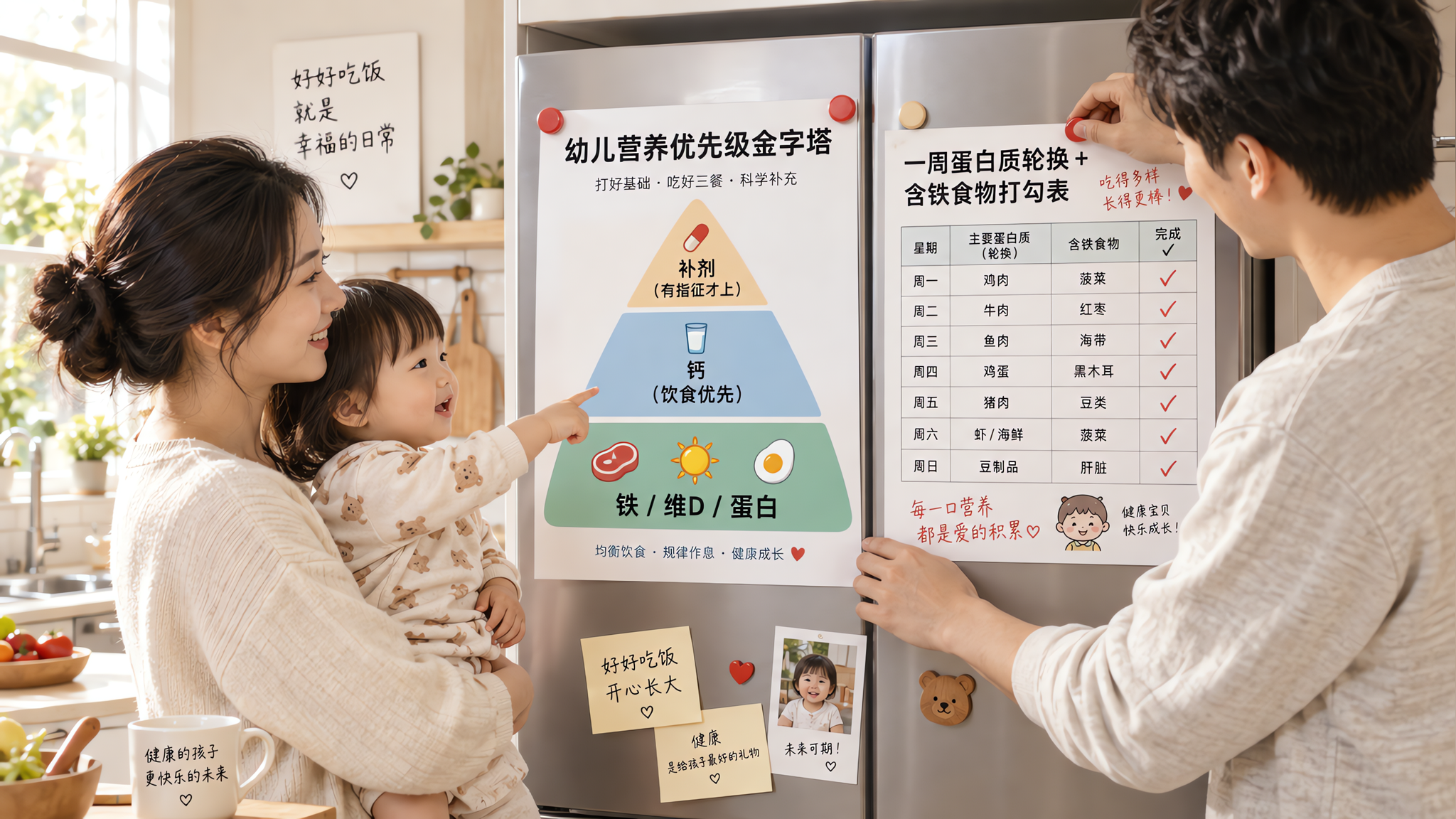 1-3岁夏天别乱补：先把铁、维D、蛋白质补对