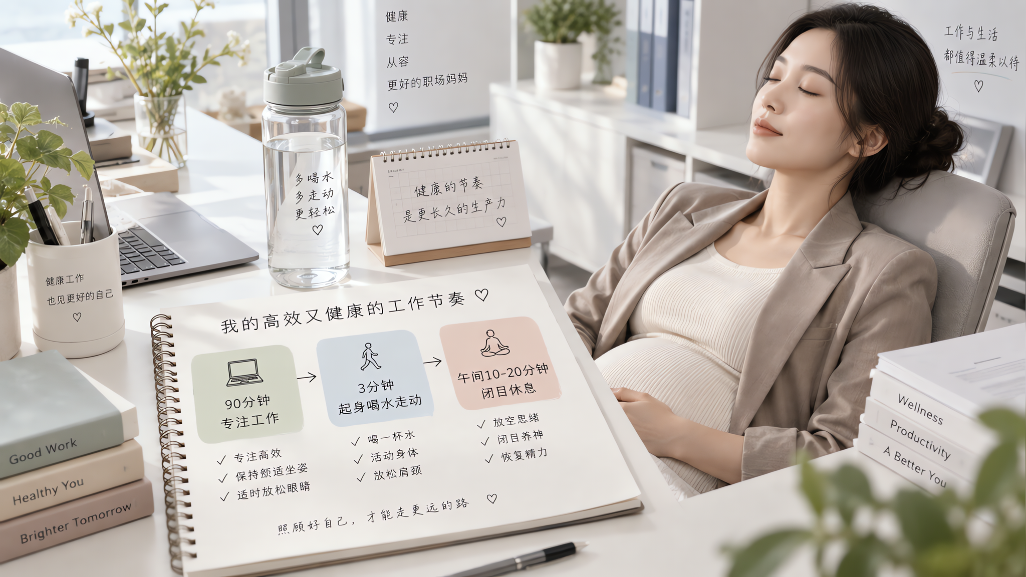 孕早期困到像断电？用这张隐形节律表撑住上班