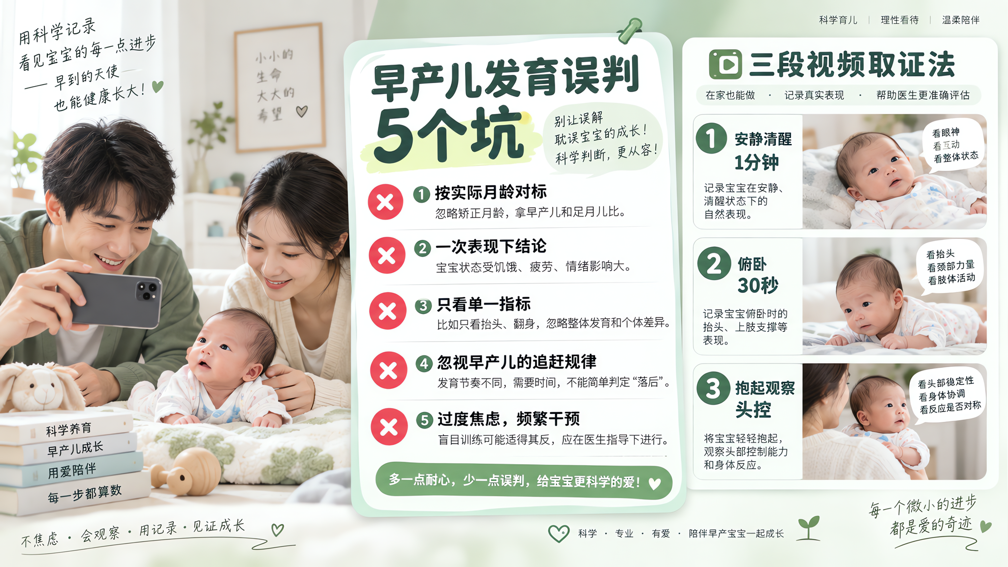 早产儿发育别对标足月月龄：5个误判坑和问诊脚本