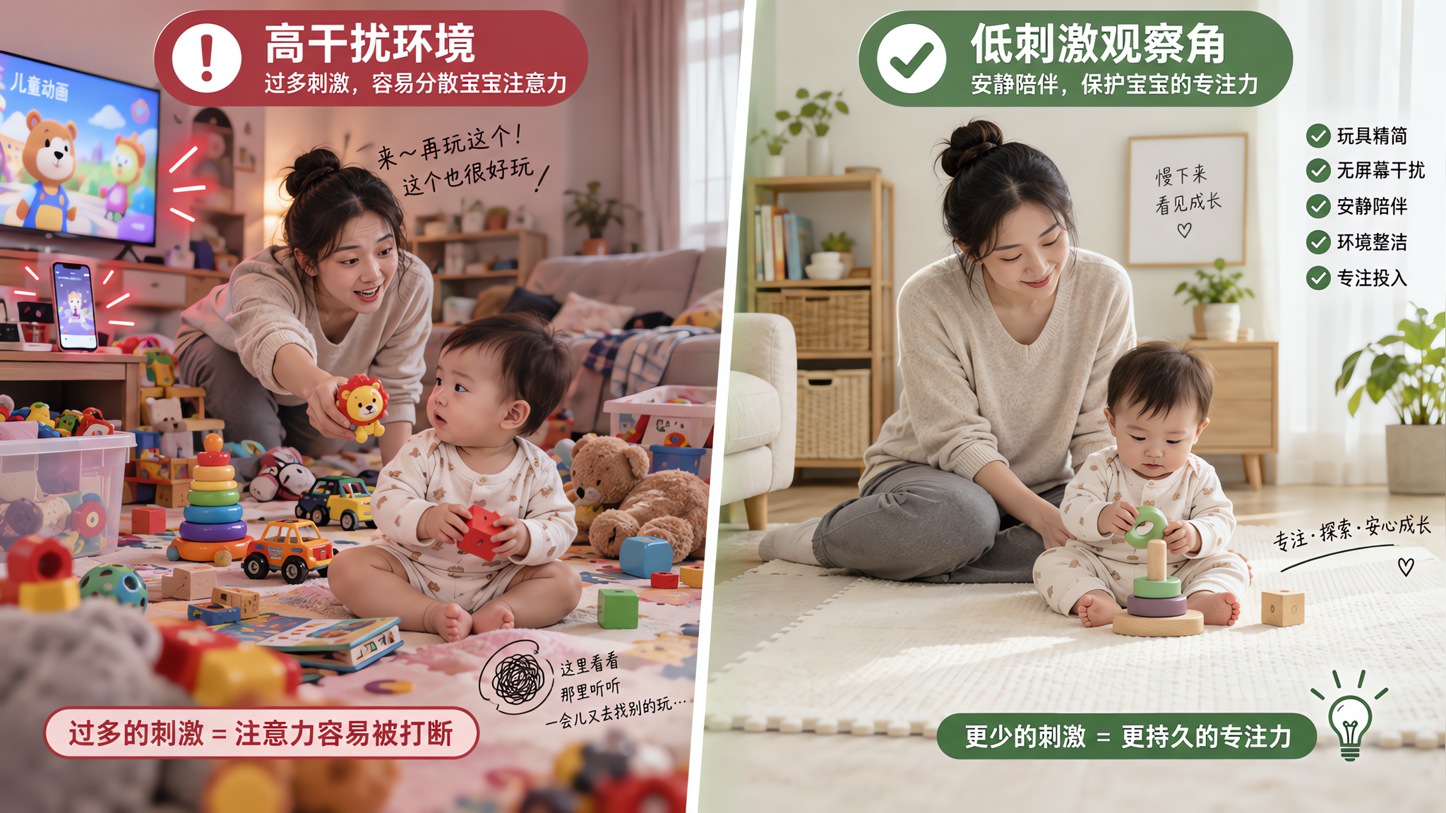 0-1岁坐不住正常吗？专注时长表+不打断15分钟