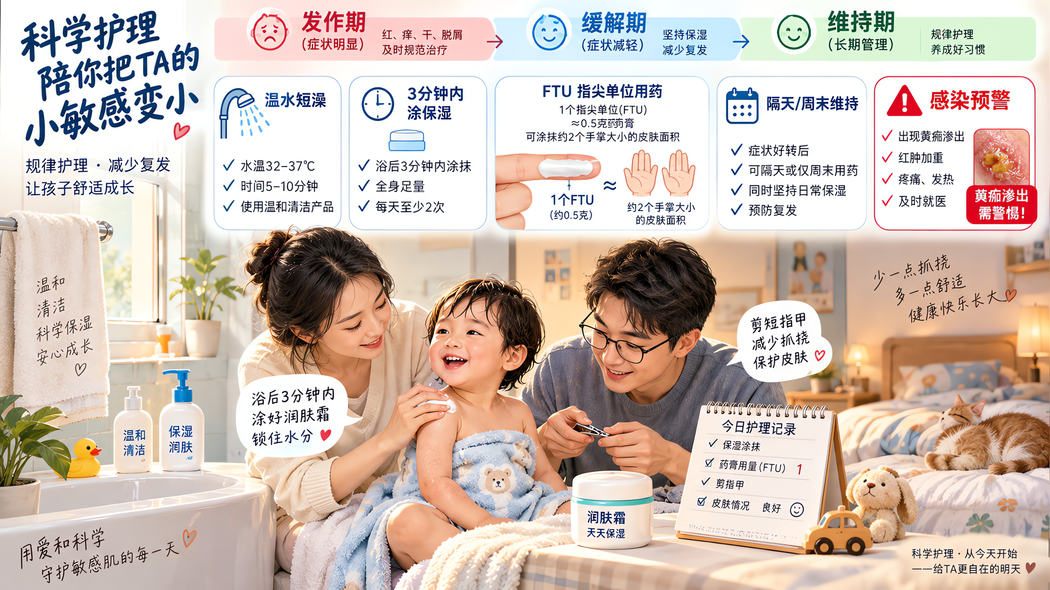 夏天湿疹总复燃？3分钟保湿+激素阶梯撤减指南