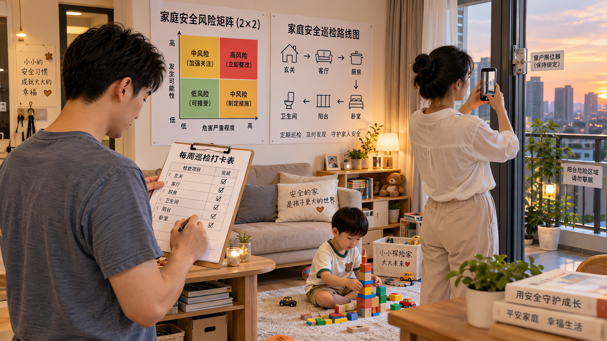 别再靠吼和盯：每周5分钟做完家庭安全巡检