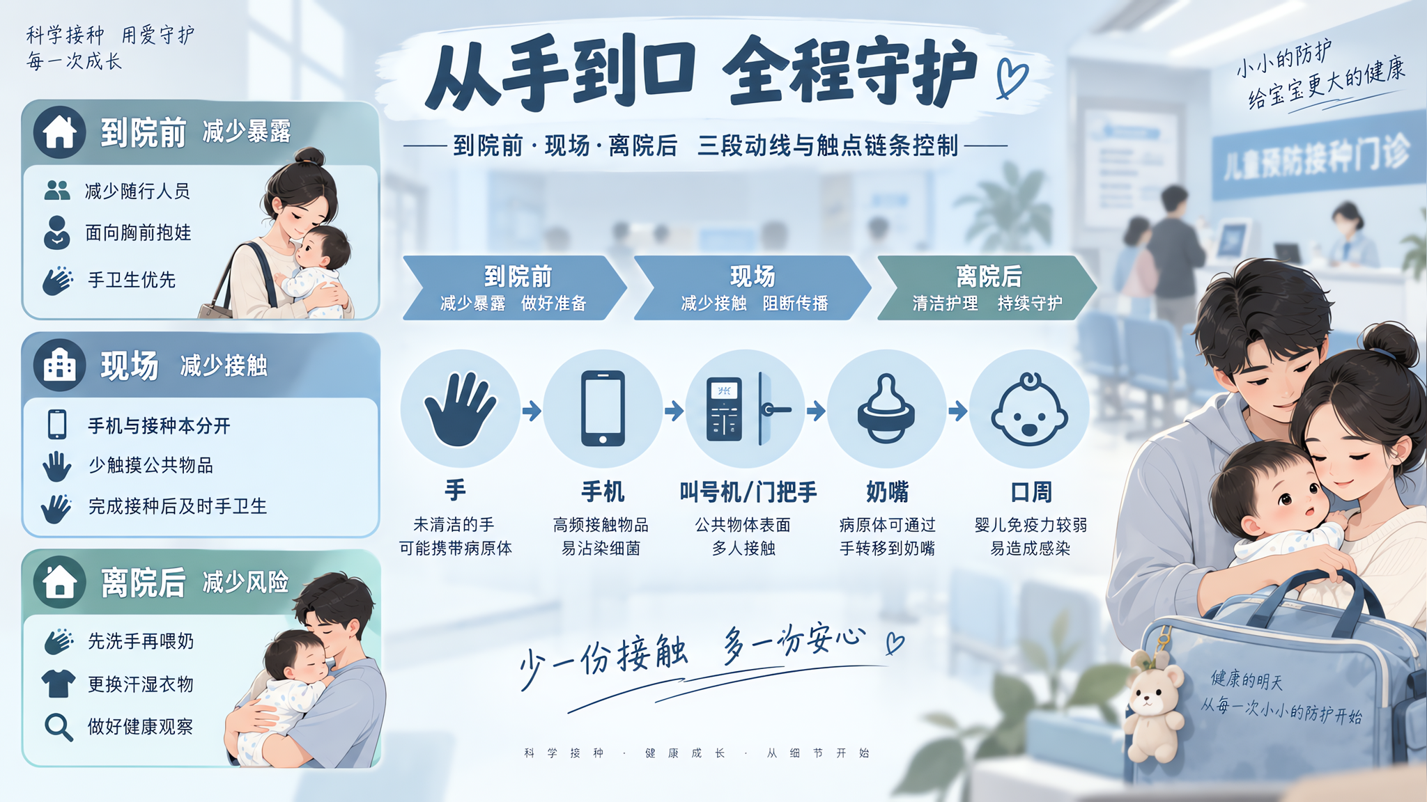 接种门诊最怕不是排队，是这条触点链