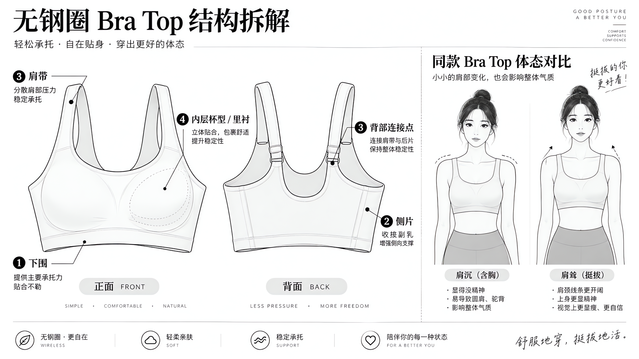 Bra Top越穿越累？先查4个结构点，再做2个稳定动作