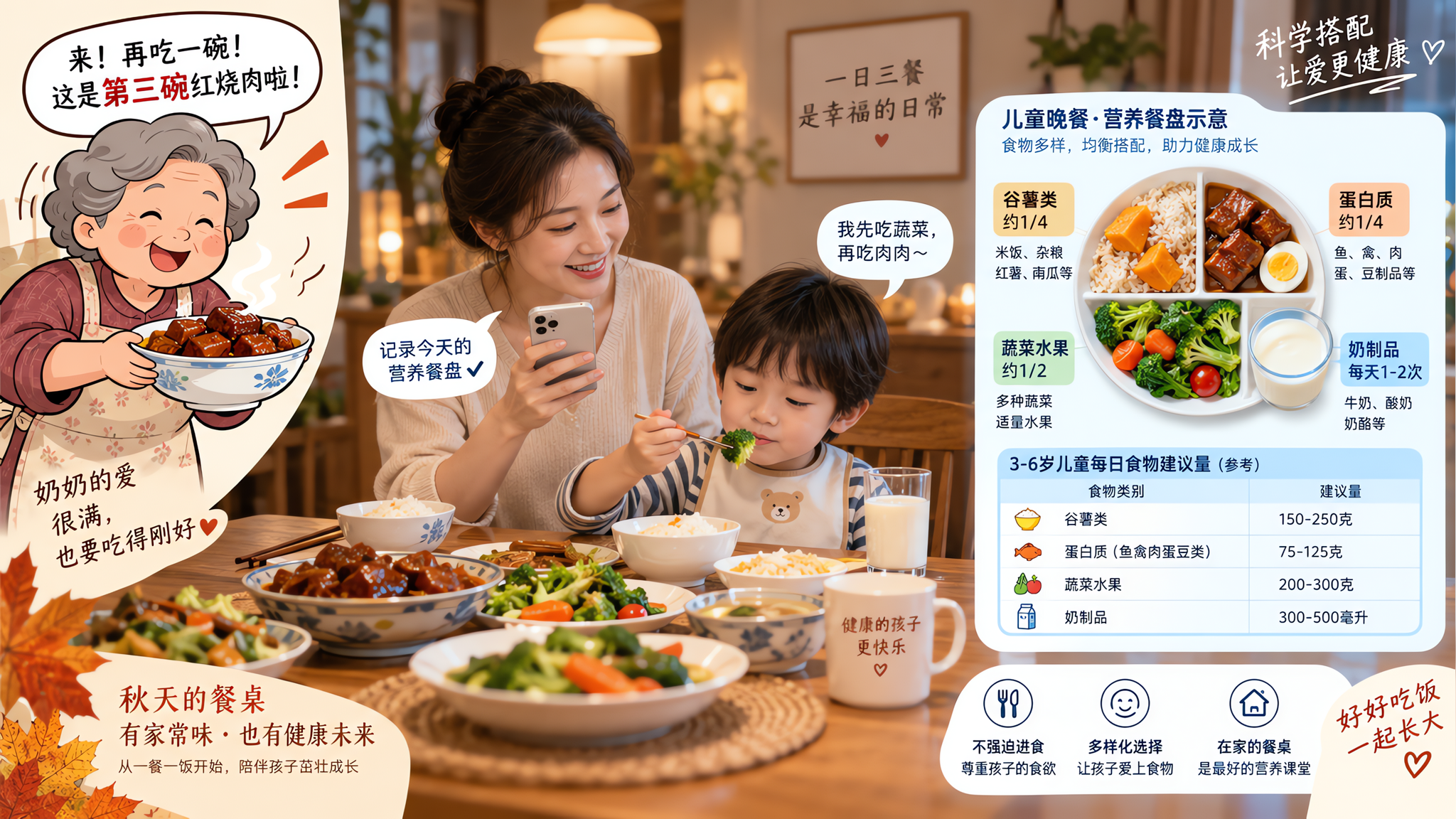 孩子秋天不爱吃肉=发育差？先看这3个指标