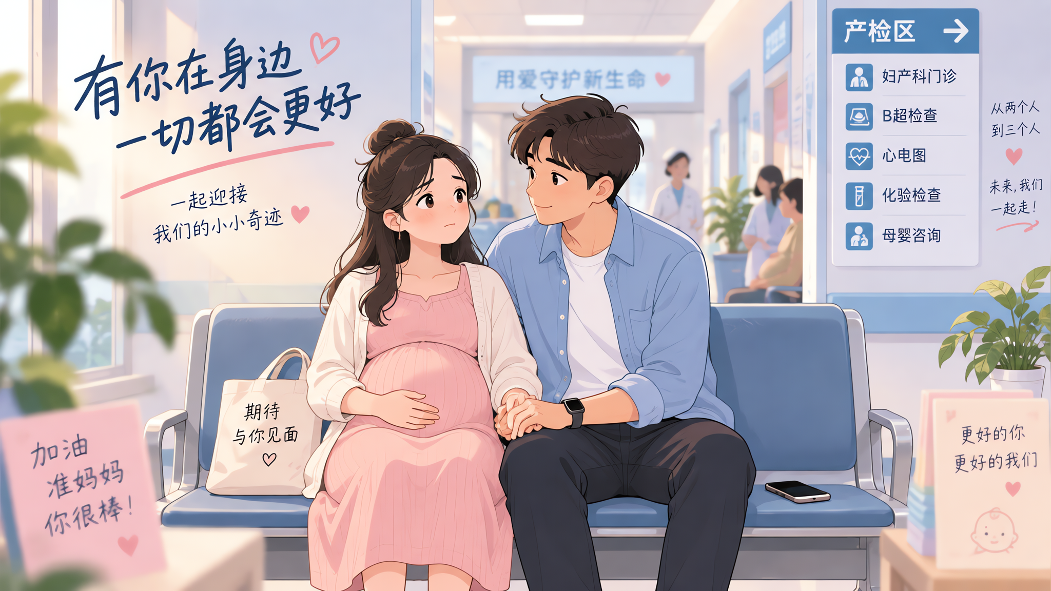 产检时他沉默刷手机？可能是准爸爸的焦虑在作怪