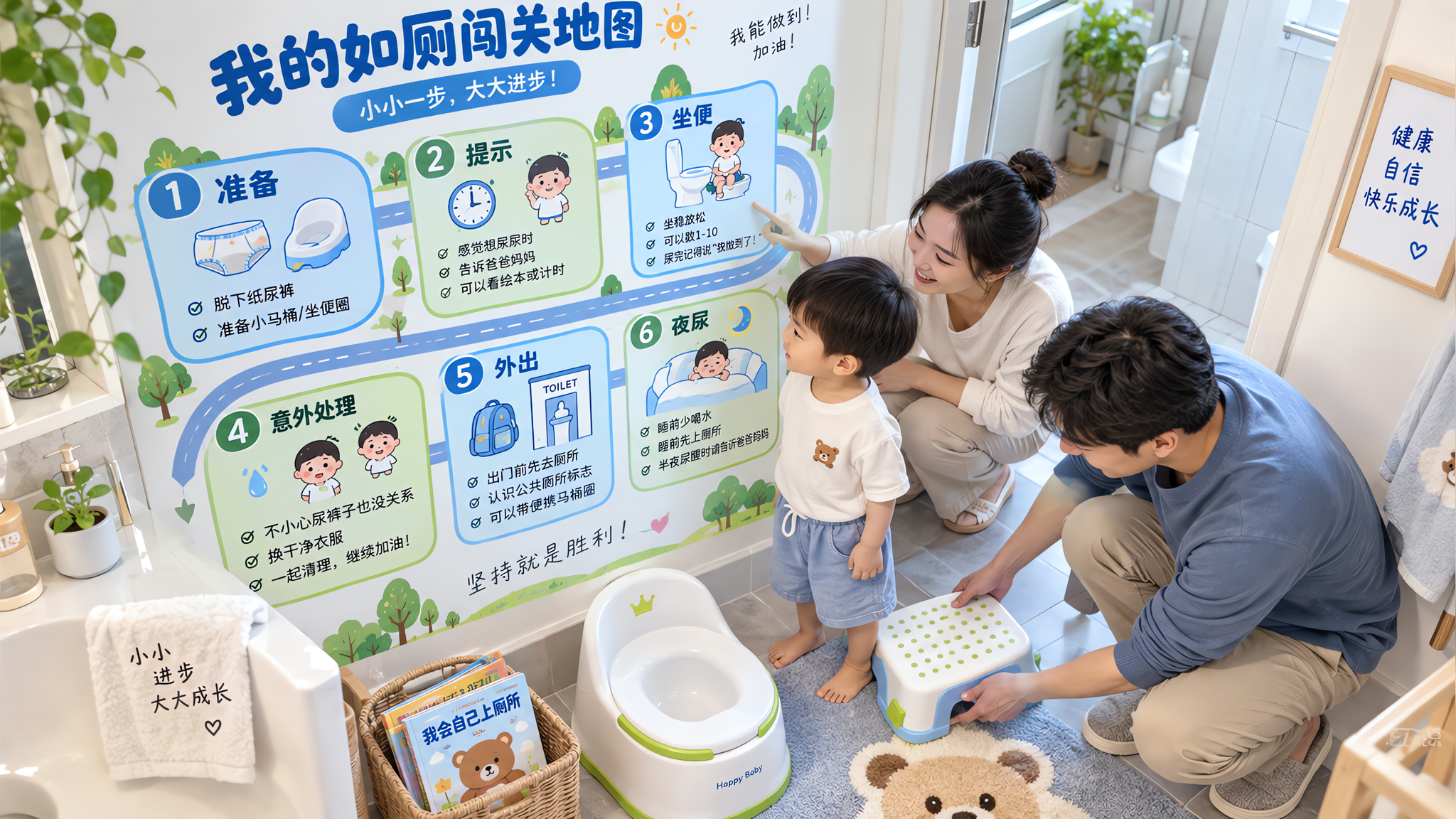 夏天脱尿不湿别靠憋：一套如厕训练SOP照做就稳