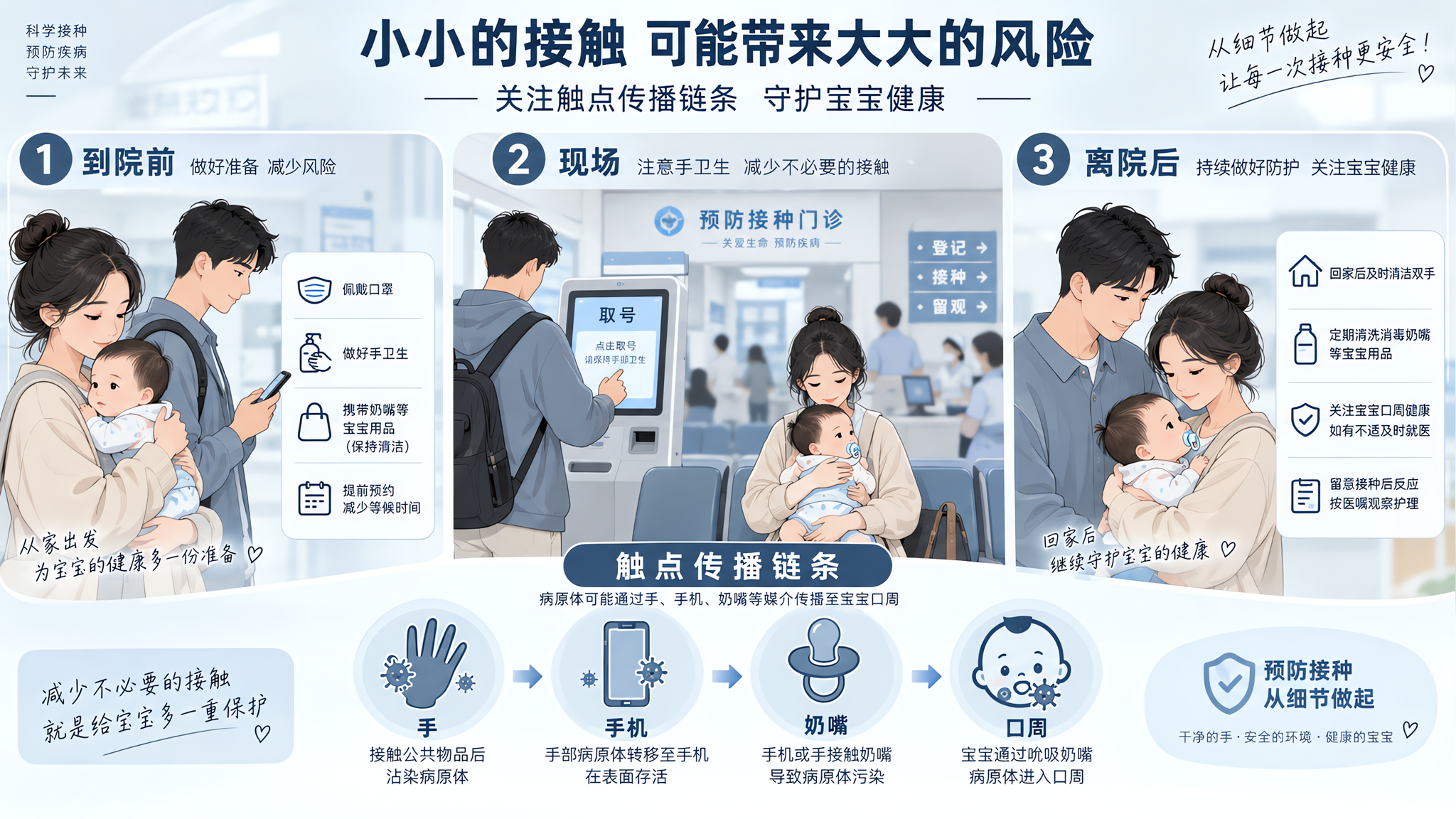接种门诊人挤人：3段动线把交叉感染降下来