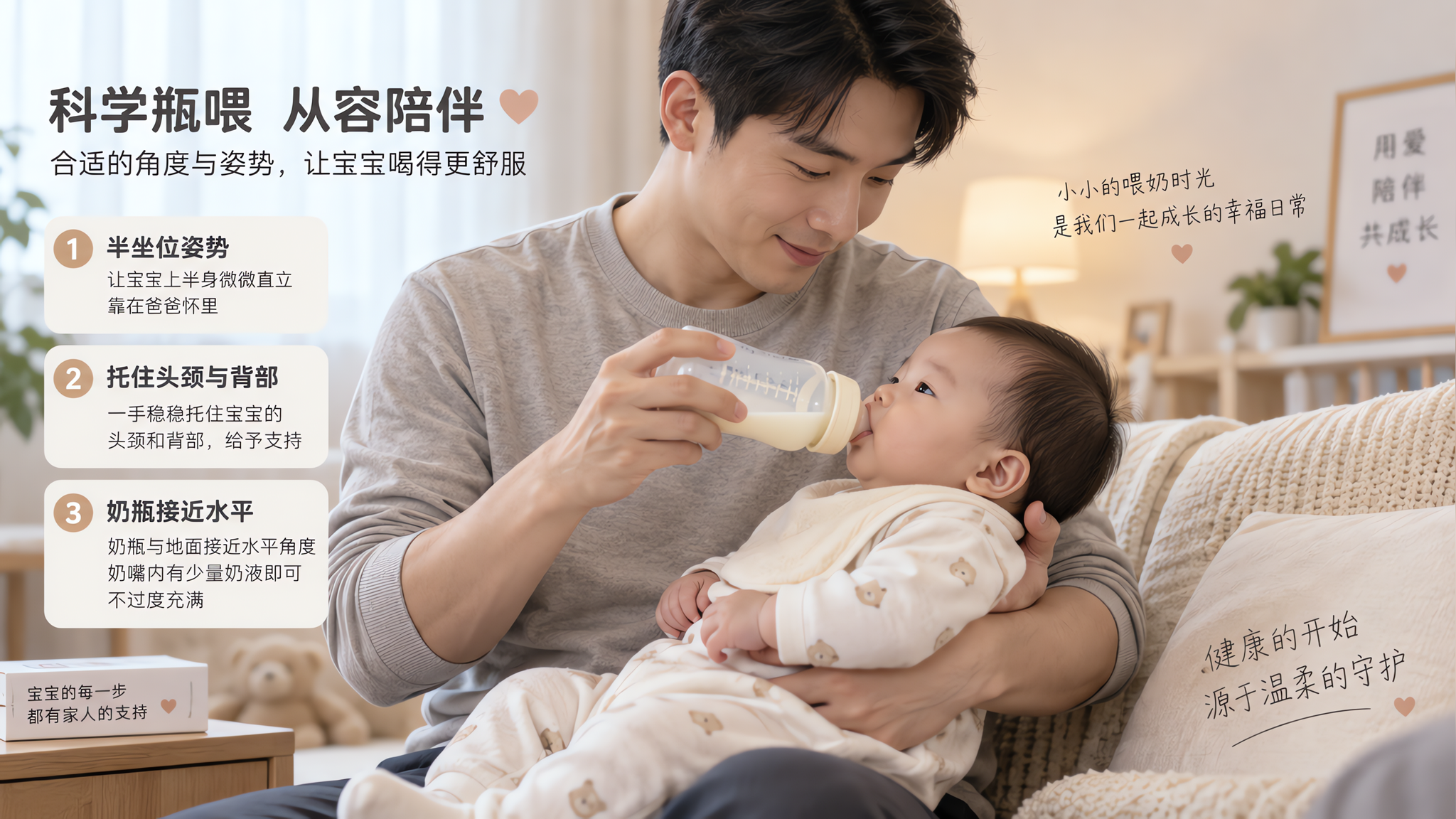 爸爸接手一顿母乳瓶喂：不呛奶的慢速法