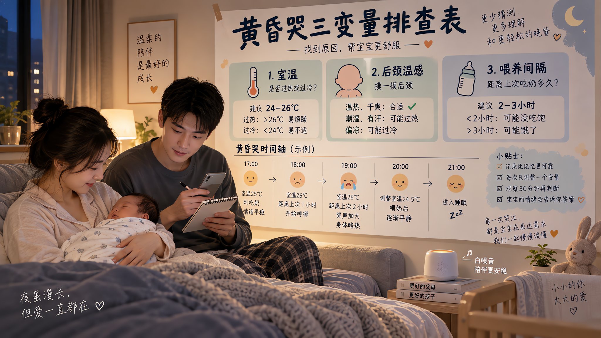 黄昏哭别急着抱摇：3变量排查让全家立刻有路走