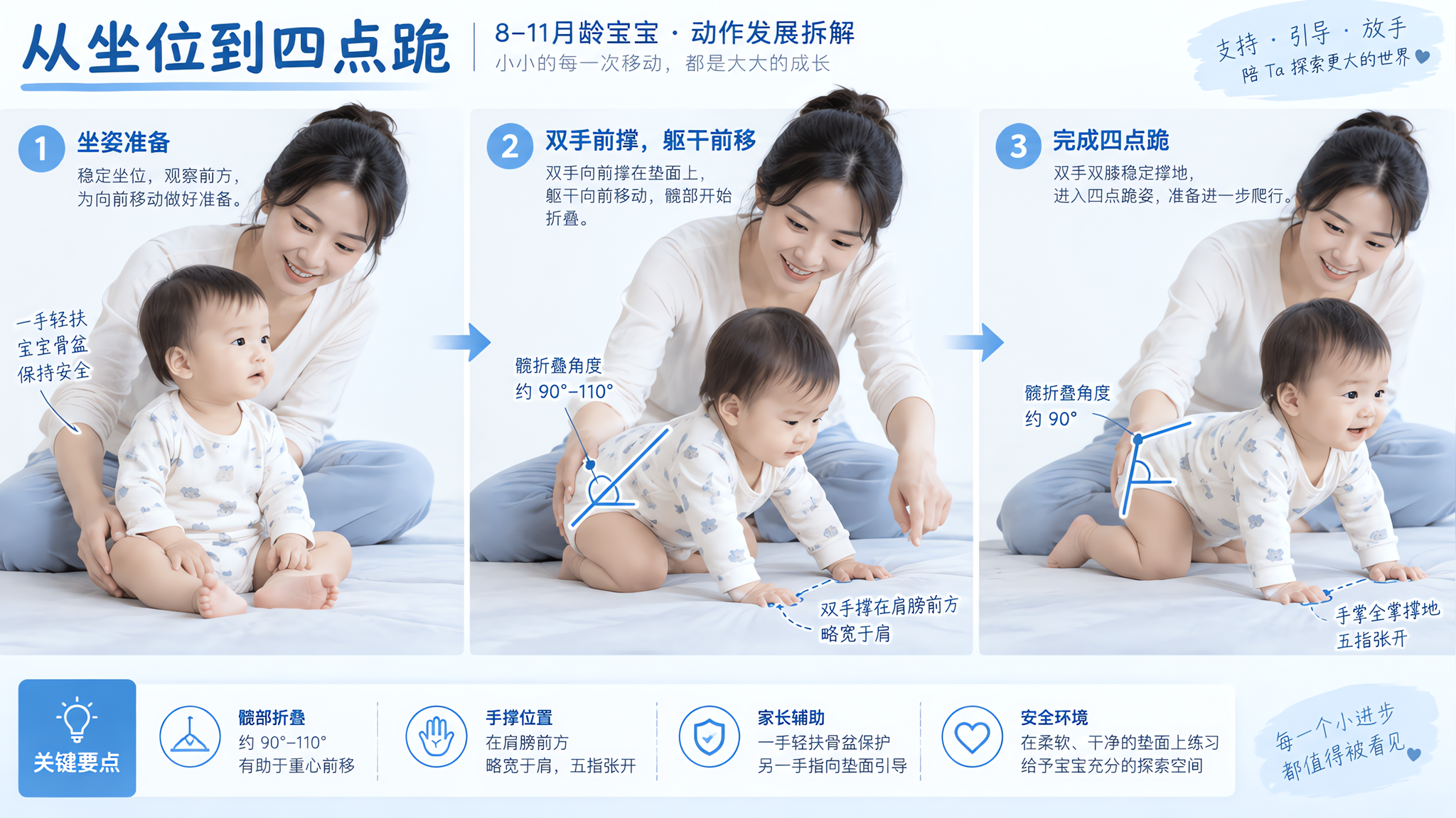 会坐却不愿爬？先补上坐转四点跪这一步