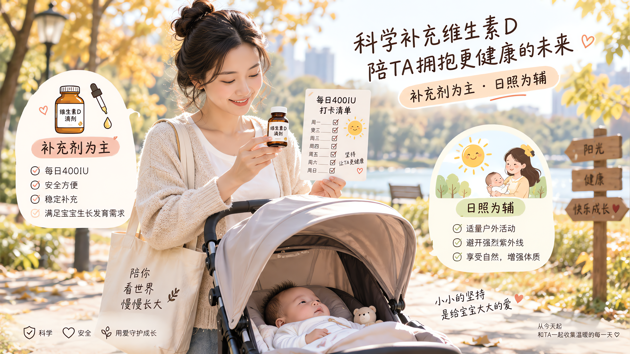 秋分后别指望晒太阳：1-3月龄维D补充一篇理清