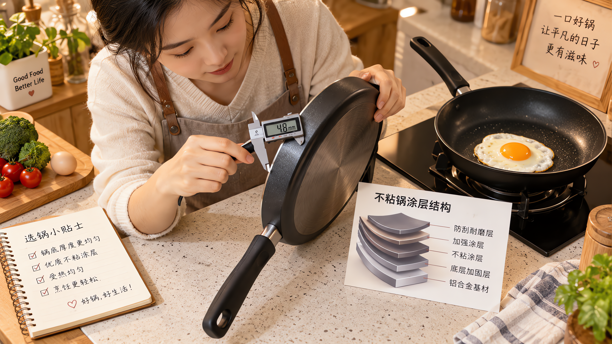 百元到千元不粘锅差在哪？别看名头，看涂层和锅底