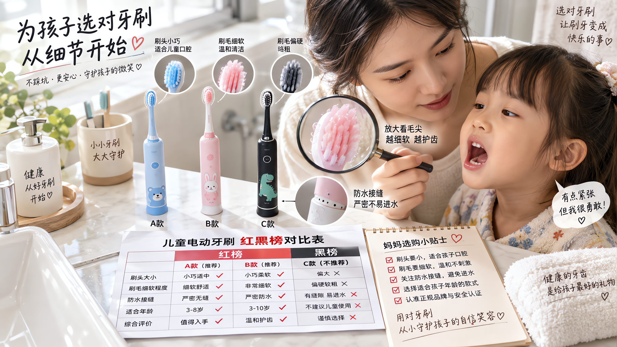 儿童电动牙刷别乱买：3个坑最伤牙龈