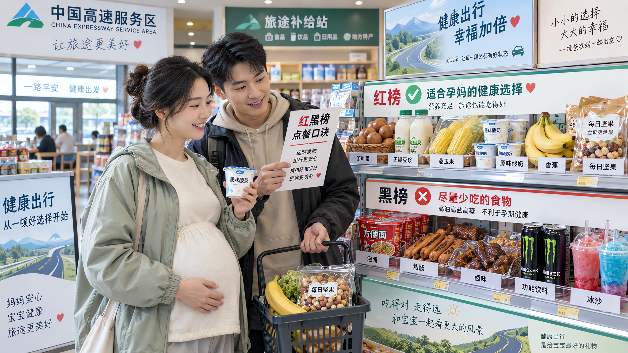 国庆堵车别乱吃：孕妈服务区点餐红黑榜