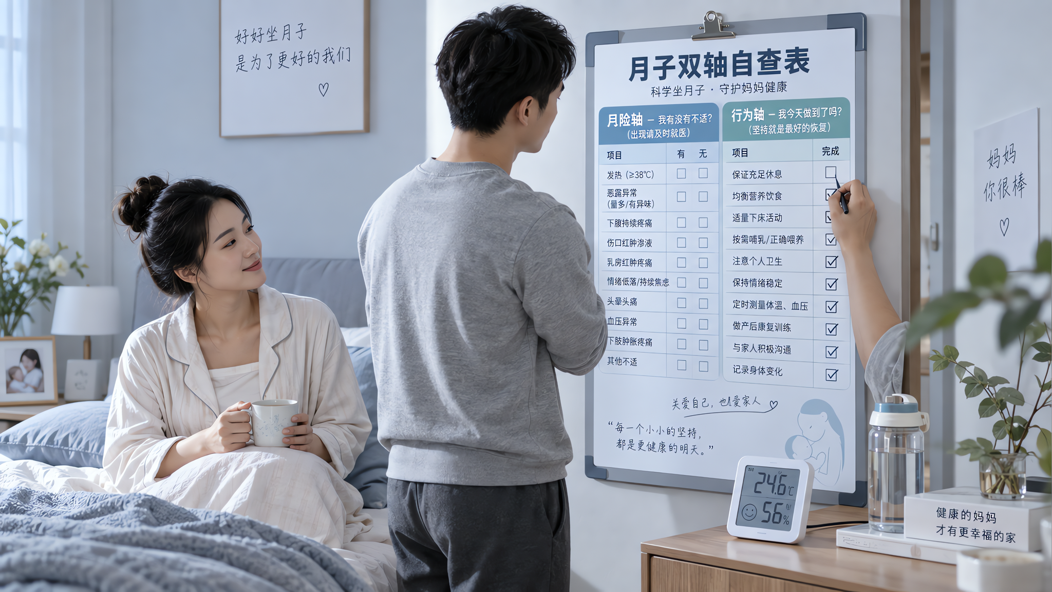 月子别再吵洗头了：先管热、盐、水、动、睡、湿