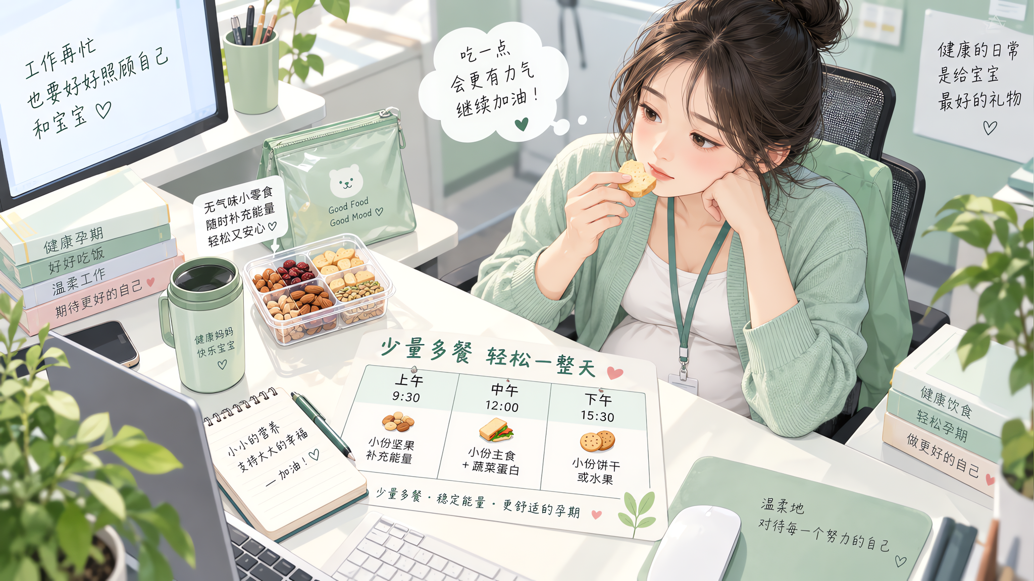 孕早期一闻味道就反胃？办公室5个隐形缓冲法