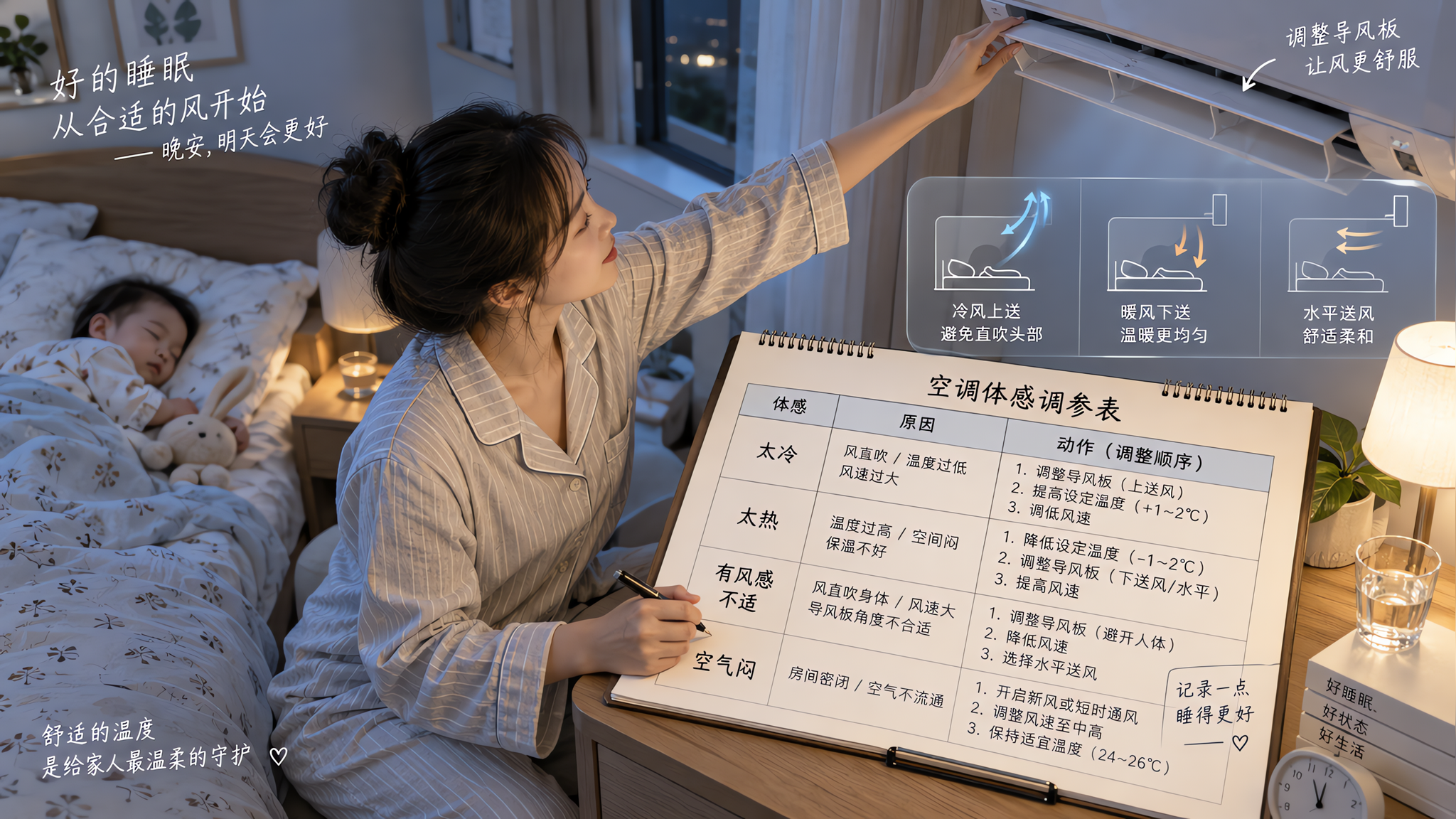 同样26℃却难受：先调气流再调湿度的卧室纠偏表