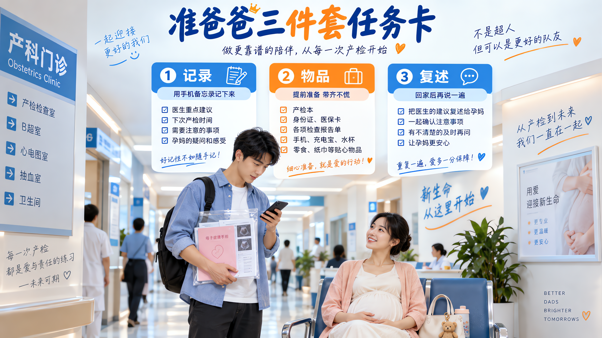 陪产检别只会站旁边：准爸爸三件套任务卡