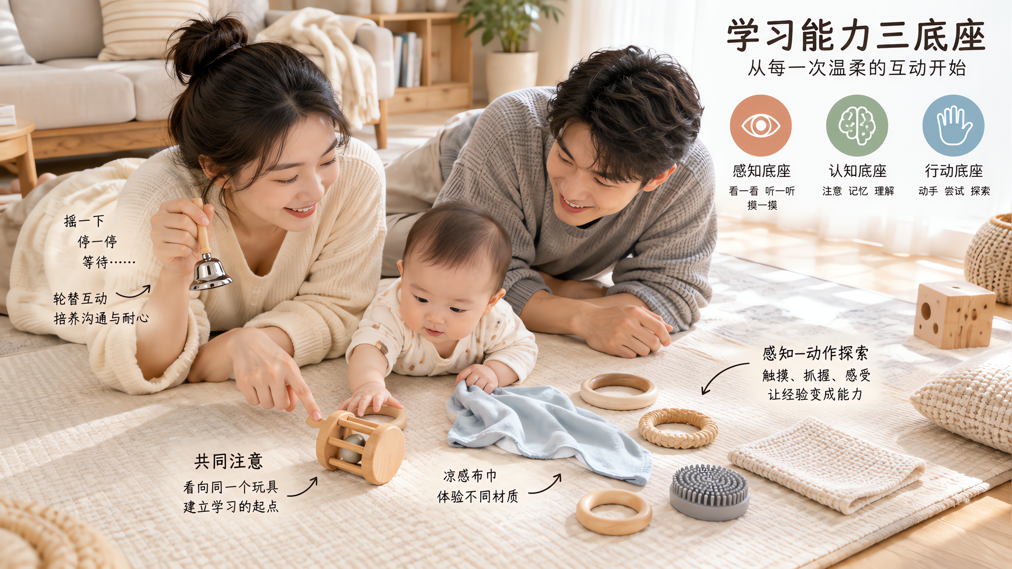 0-1岁别拼早教课：先练这3个学习底座