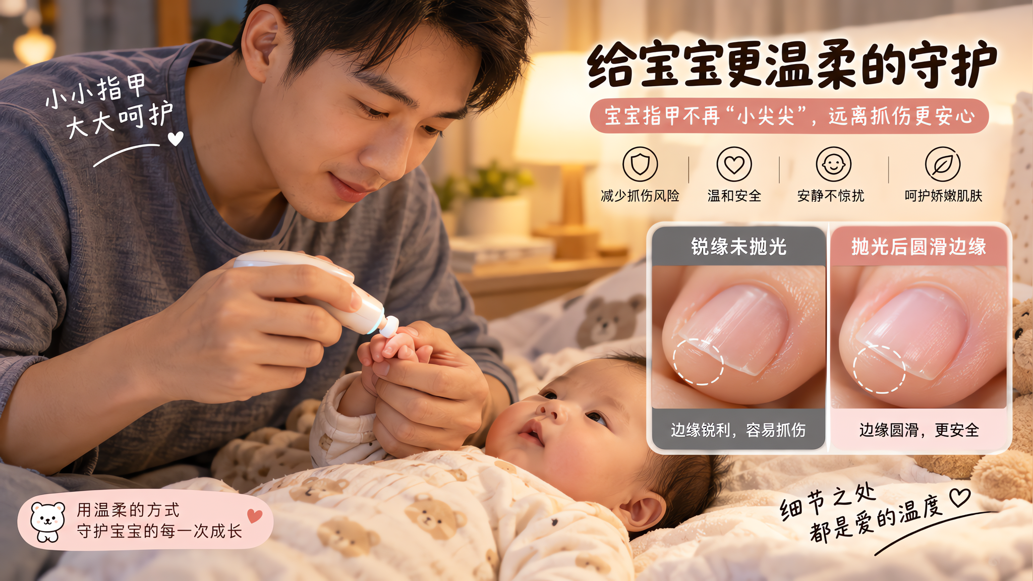 指甲越剪越抓脸？关键在剪后抛光和红线判断