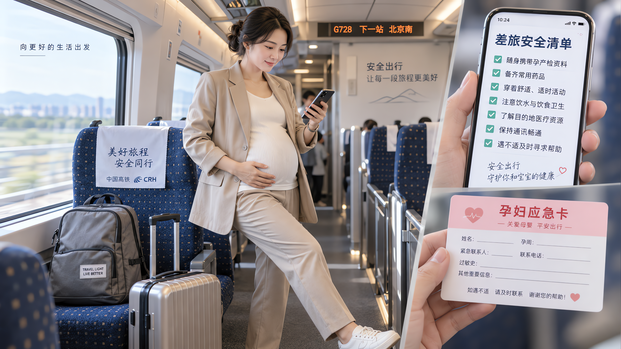 孕期要出差坐高铁？先把这份安全清单过一遍