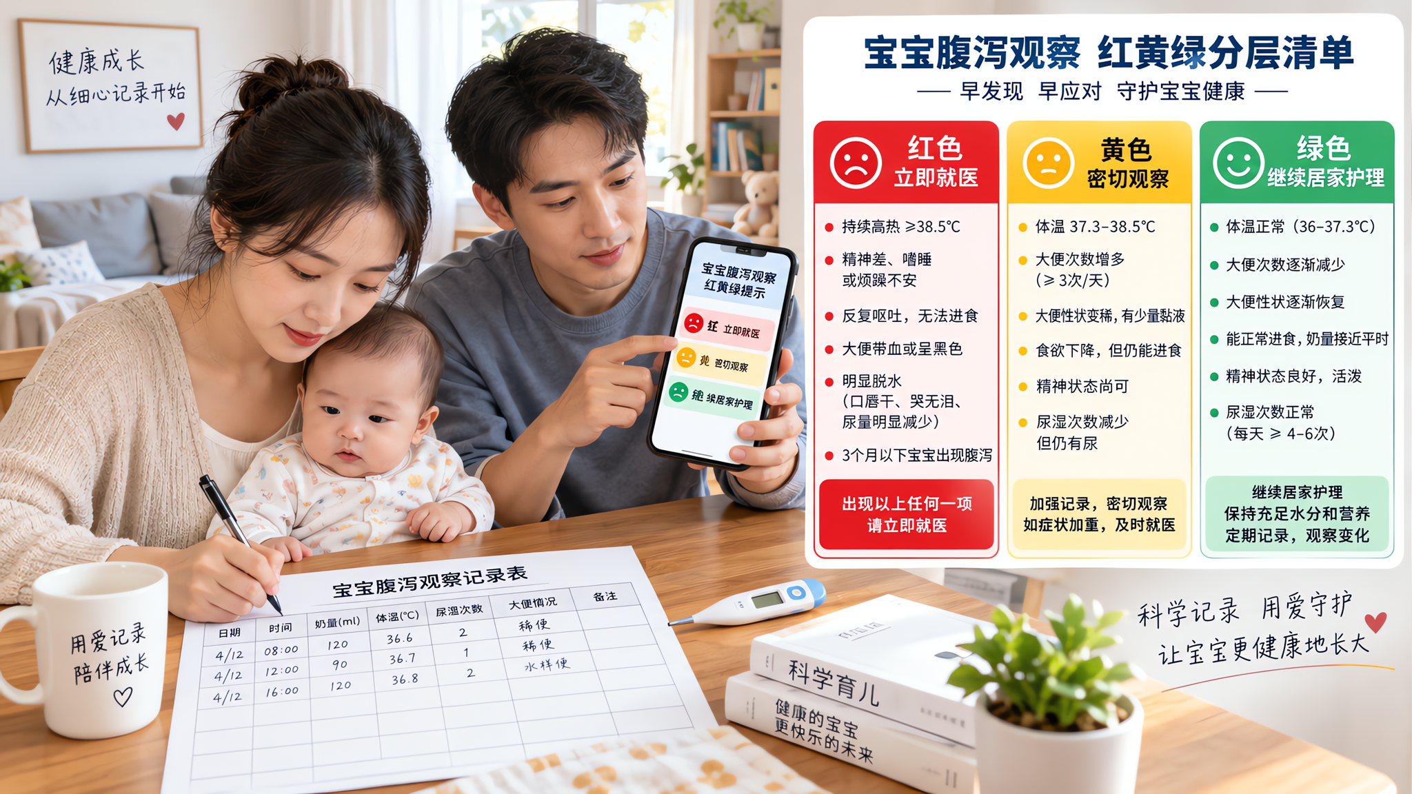 转奶后拉稀别急着换奶粉 先用红黄绿灯排除感染