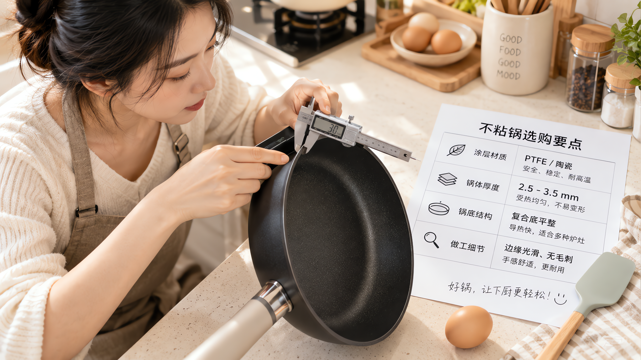 不粘锅别看“麦饭石钻石钛金”：认准3看3不看