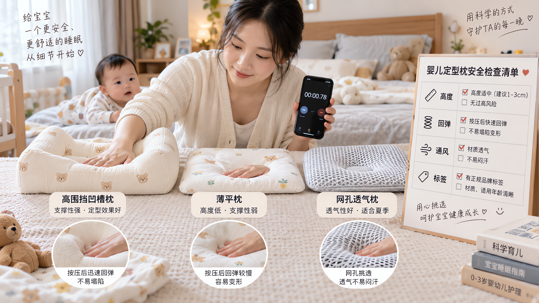 婴儿定型枕真能防偏头？先把窒息风险排一遍