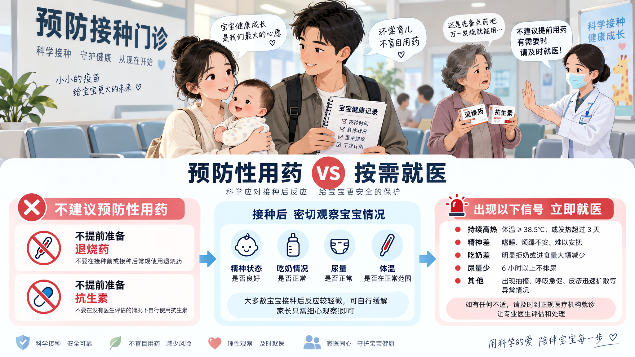 打疫苗前别先喂退烧药：用药边界和就医信号