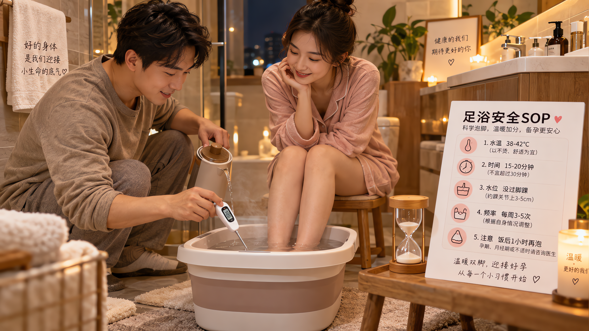 备孕泡脚别追求烫：38-40℃才是安全线